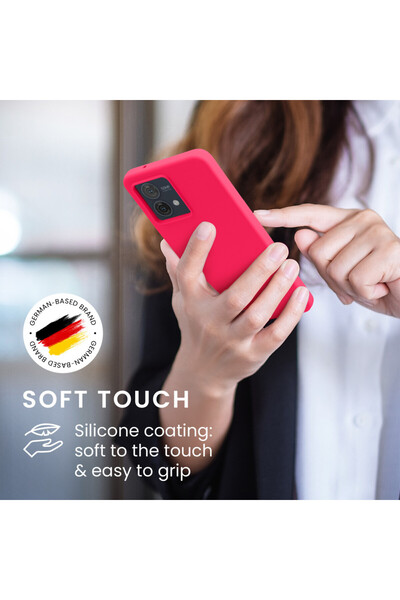 KWmobile Case for Motorola Moto G84, Pink, Silicone, KWM000022NO010C