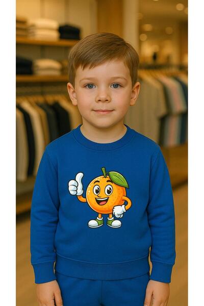 playwear Hanorac de echipă cu imprimeu ORANGE CHARACTER pentru fete și băieți...