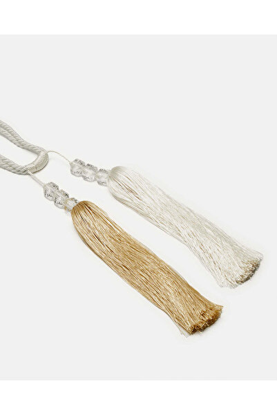 REDTAG Ivory And Beige Tie Back With Double Tassel