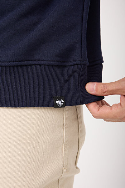 Giyimyol Men's Sweatshirt – Basic, Crew Neck, Comfortable Fit, Soft Cotton Fabric, Oversized