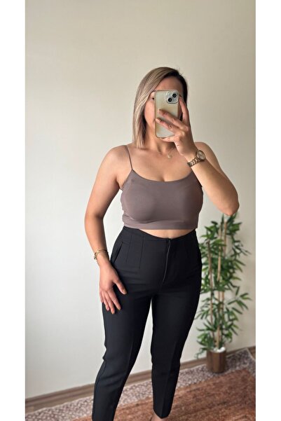 Butik Sandy Kumaş İp Askılı Crop