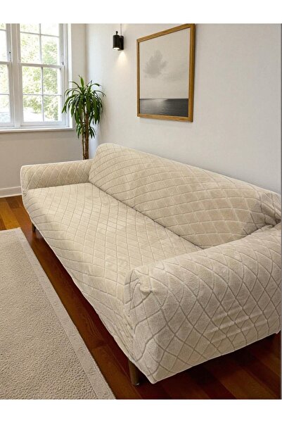 bibaha Λούτρινο ελαστικό κάλυμμα καθίσματος 3 θέσεων που πλένεται εύκαμπτο κά...