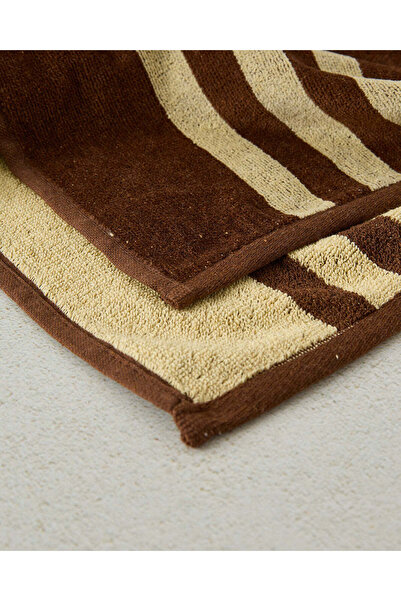 REDTAG Brown Striped Beach Towel