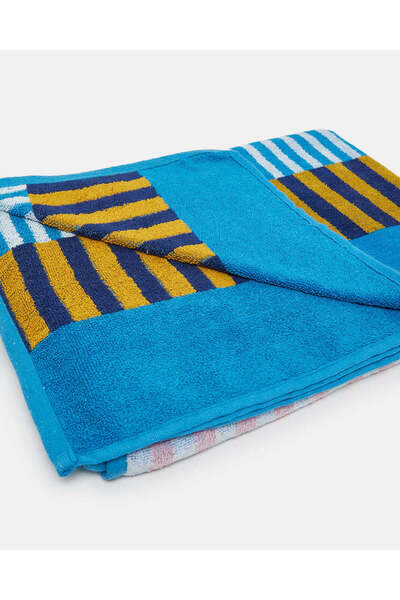 REDTAG Blue Striped Beach Towel