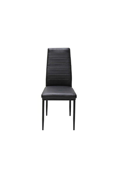 ARTA DOOR Oscar Eco-Leather Chairs, Black - Modern, HoReCa, Kitchen, Living Room, Office, Bedrooms, Hallways