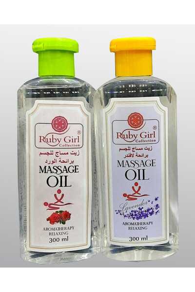Ruby Girl مجموعه روبي قيرل زيت مساج للجسم برائحه الورد ورائحه الافندر 2*300