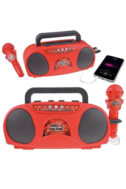 Blusmart Casetofon karaoke pentru copii – Little Singer cu microfon și lumini