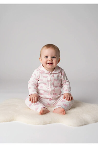 ruhaay Baby Long-Sleeved Top and Bottom Set with Embroidery Details Transitional