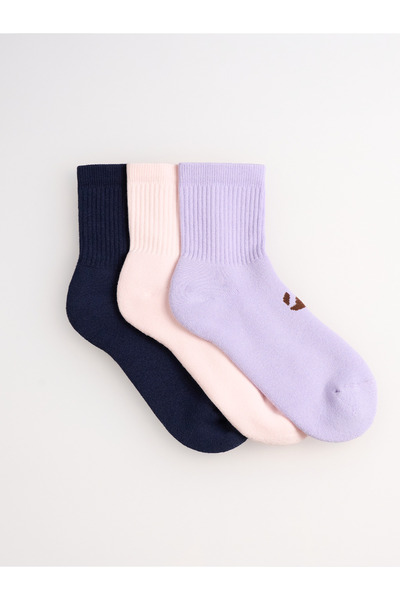 MONSIEUR CHAUSSETTE 3-Pack Havlu Soket Kadın Çorap | Organik Pamuklu | Yumuşa...