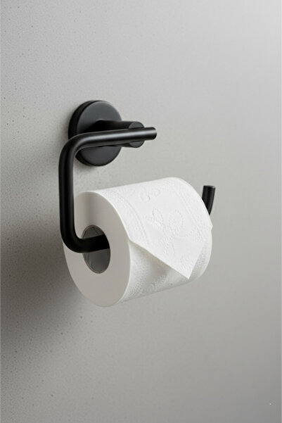 MegaVitrin حامل ورق التواليت من سلسلة ميرا باللون الأسود غير اللامع |   حامل ...