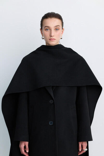 BE BLUE ΜΑΥΡΟ ΠΑΛΤΟ ΣΑΛΙ