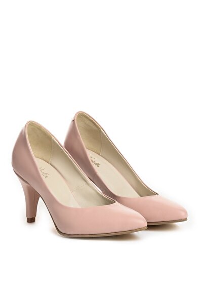 Vanilla Days Pantofi stiletto cu toc subțire din piele roz Crina