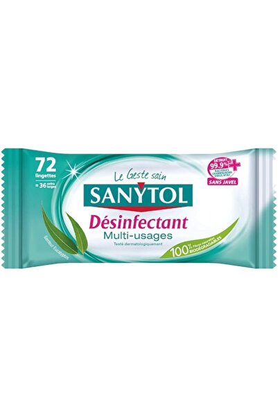 Sanytol șervețele umede dezinfectante multi-suprafețe, 72 buc