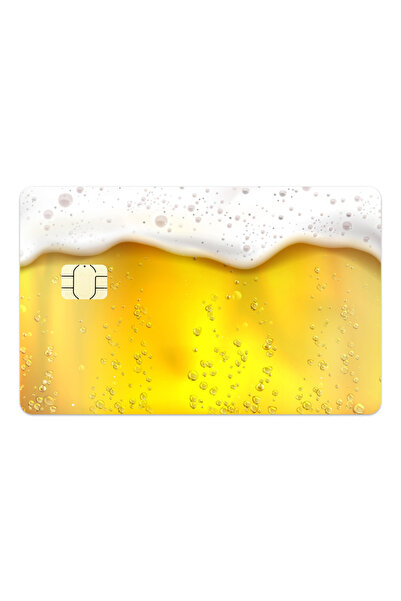 ACME LABS Credit Card Sticker Skin - Beer Foam Card Skin - Small Chip