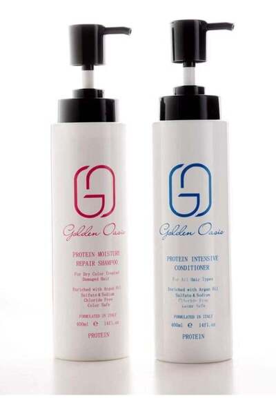 GOLDEN OASIS شامبو وبلسم للعناية اليومية بعد البروتين والكيراتين - 400 مل