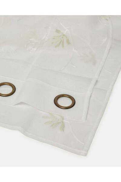 REDTAG Beige Sheer Embellished Curtain (1 Piece)