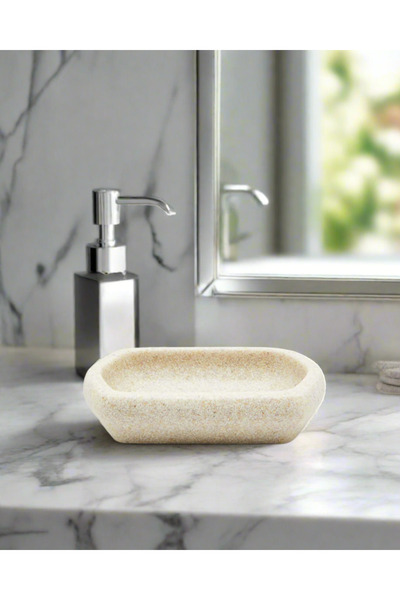 REDTAG Beige Sandstone Soap Dish