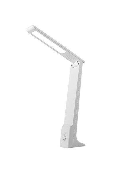 HALAMODO مصباح طاولة أبيض قابل لإعادة الشحن 27.5 × 8 × 5 سم