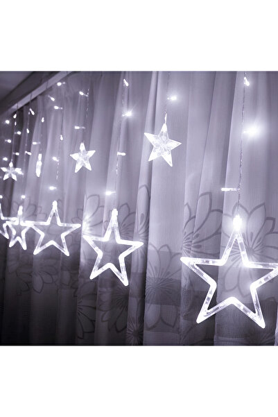 OricareFain Christmas Curtain Installation, 3 m, Starry Light, Indoor/Outdoor, Interconnectable, Cool White
