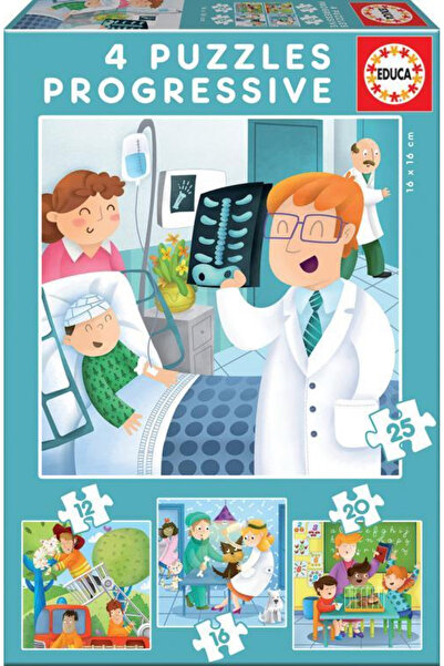 EDUCA Puzzle 4 in 1 I Want to Be 17146