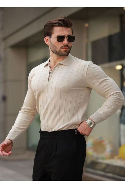 LC Waikiki erkek yarım fermuarlı polo yaka tarz premium kalite özel tasarım erkek kışlık kazak