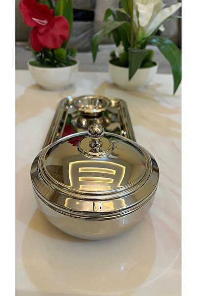 Palaces Large date set in silver, chrome, silver with gold, and silver nickel - 3 pieces