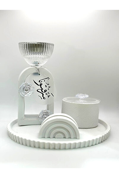 DVINA A complete incense burner and decorative set, combining modern simplicity with an artistic white finish.
