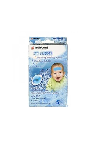Dr. Coool ضمادات جل التبريد دكتور كول للحمى من هيلث آند سمارت - ٥ قطع
