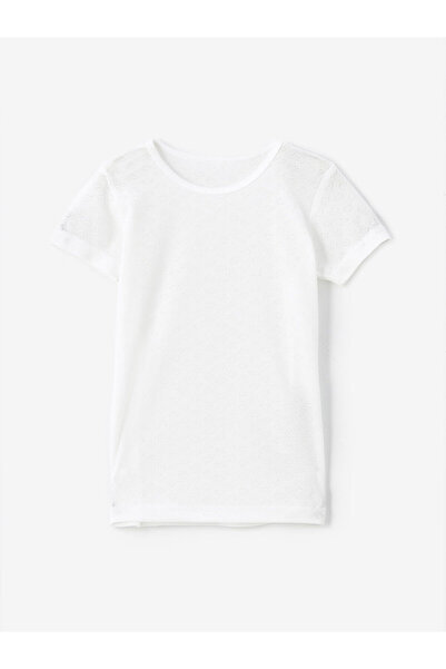 LC Waikiki Pink Crew Neck Short Sleeve Girls Undershirt 2-Pack