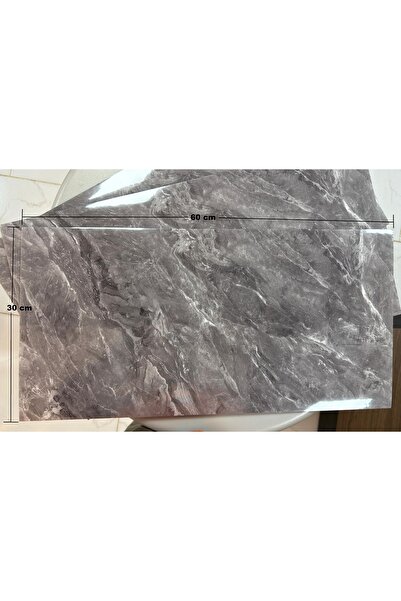HTM Yapı (6 Adet) Kendinden Yapışkanlı Dekoratif Esnek Köpük Beyaz Pvc Mermer...