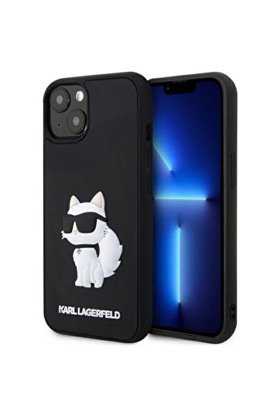 Karl Lagerfeld Carcasă pentru iPhone 14 Plus, Design 3D, Negru
