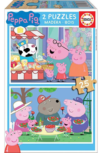 EDUCA Puzzle 2x25 Pieces Peppa Pig 18078