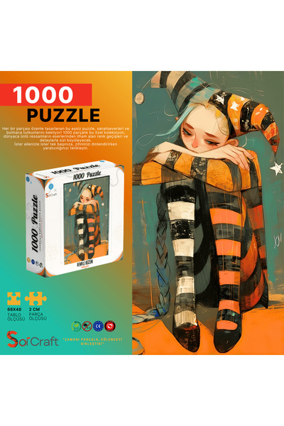 Soi Craft 1000 Parça Puzzle Renkli Hüzün