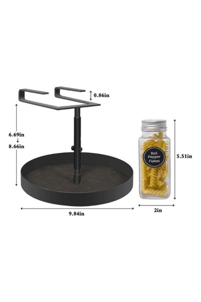 Echo Audio Hanging Rotating Lazy Susan Organizer Turntable Spice Rack