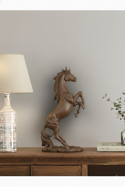 Dekoromi Şahlanan At Heykeli Ev Dekorasyon Biblo 35x18cm
