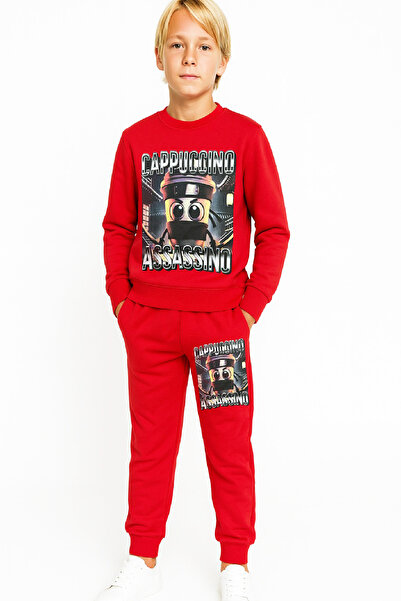 MODANINO Boy's 2 Thread Non-Shardon Upper-Lower Set Digital B Printed 3-10 Years Old 12416