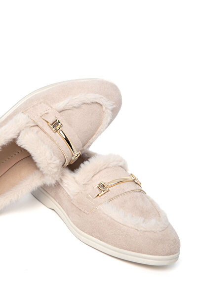 SOHO Pantofi de damă din piele intoarsa bej 21180