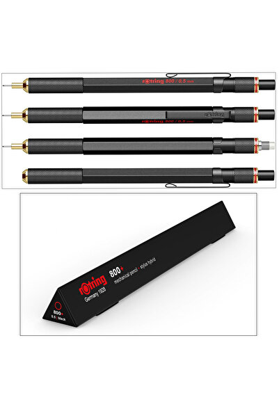 Rotring Professional 0.5mm Mechanical Pencil for Technical Drawing, Writing and Tablet Use, with 23K Gold
