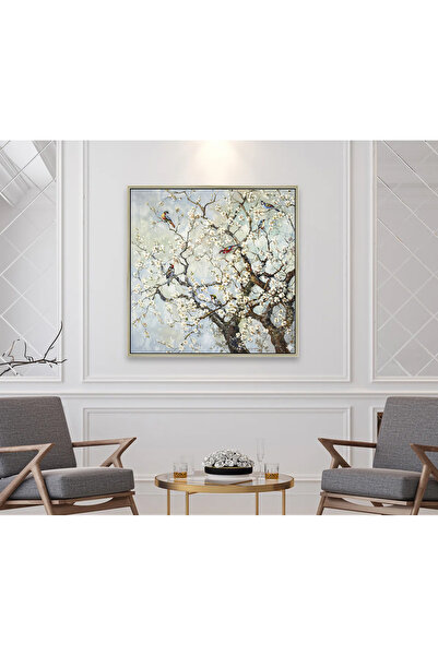 Z Concept Yağlı Boya Dokulu Ağaç Tablo