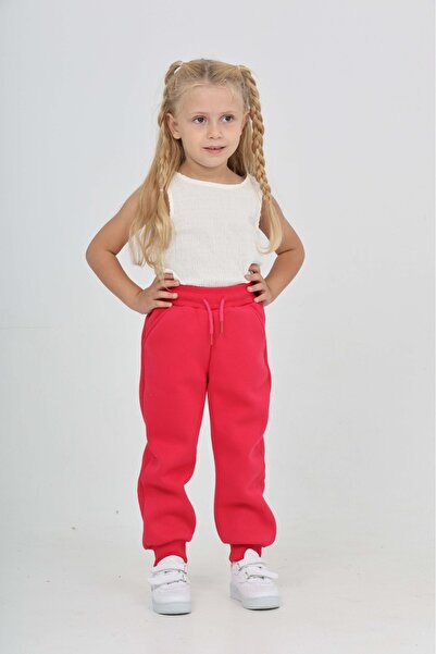 Toontoy Girl's t Logo Embroidered Tracksuit Bottom