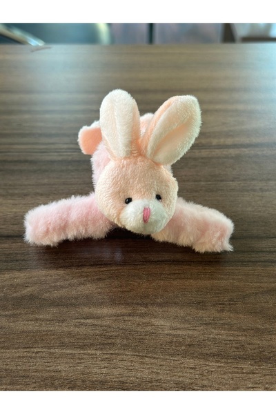 aysequlce Cute Rabbit Fur Hair Clip Girl Children 11.5cm Double Sided