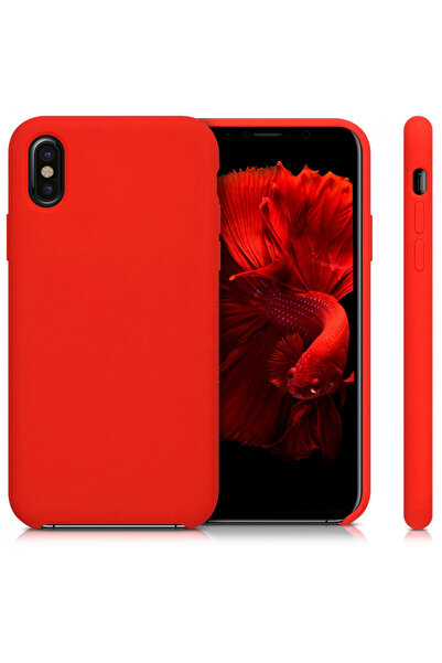KWmobile Case for Apple iPhone X / iPhone XS, Silicone, Red, 42495.09