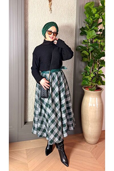 Yame Plaid Flawed Skirt