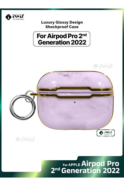 ineix جراب فاخر لامع مقاوم للصدمات لجهاز Apple Airpod Pro 2-2022