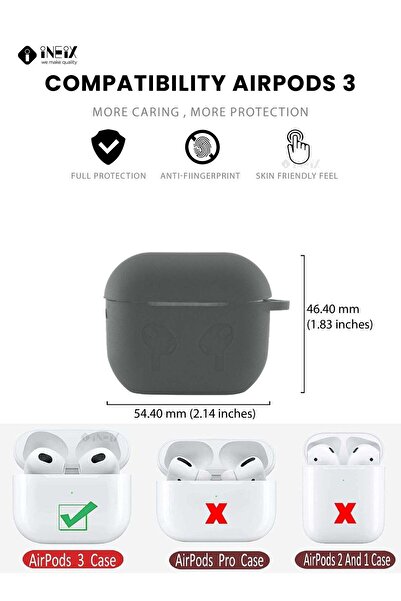 ineix Soft Silicone Case Cover For Apple AirPods 3 (3Rd Greneration) 2021
