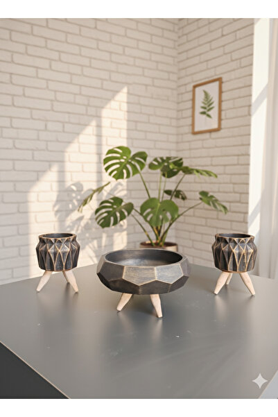 Alba Home Decor Dekoratif saksı Seti