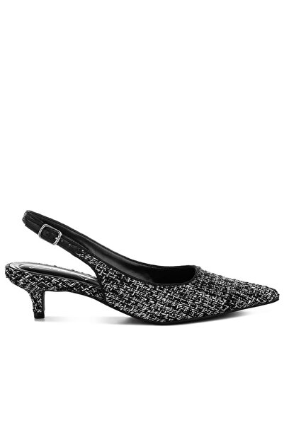 london Rag Women Boucle Slingback Pumps in Black