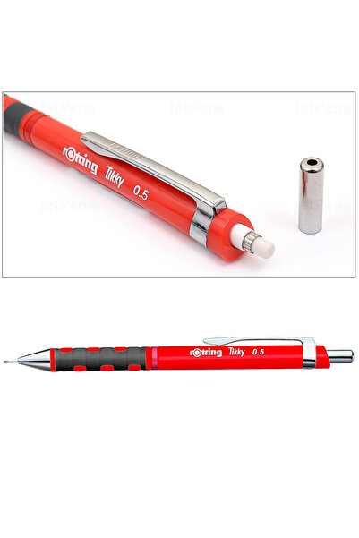 Rotring 0.5mm Mechanical Pencil with Ergonomic Design for Writing and Drawing, with Vibrant Red Finish