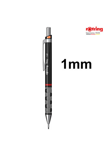 Rotring Mechanical Pencil 0.9/1.0mm with Rubber Grip for Writing and Drawing, with Dual Lead Compatibility