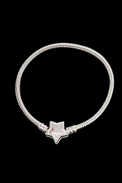 TAKIŞTIR Silver Color Star Figure Bracelet